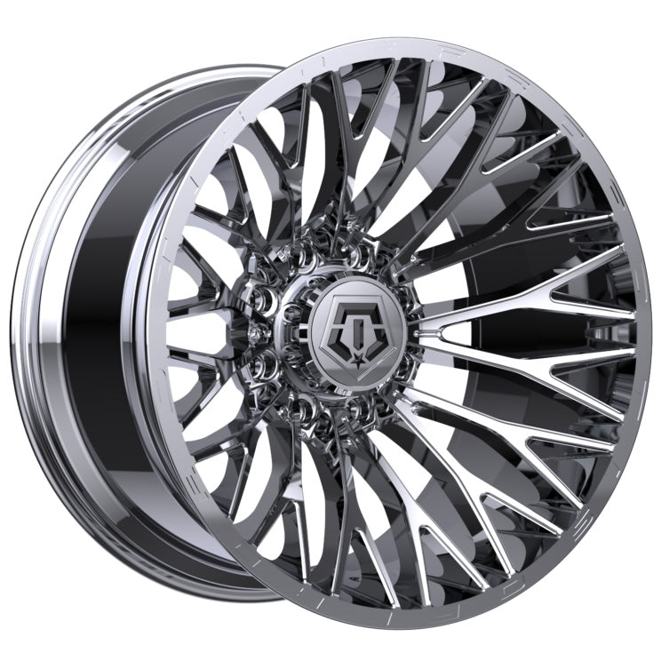 20X10 TIS OFF-ROAD 566C WHEELS 8X6.5 -24 OFFSET - CHROME