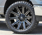 FUEL CONTRA D615 WHEELS 5X5.5(139.7) & 5X150 - GLOSS BLACK & MILED