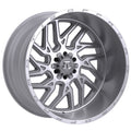 22X12 TIS 544BSM OFF-ROAD WHEELS WITH 8X170 BOLT PATTERN AND -44 OFFSET - SILVER BRUSHED