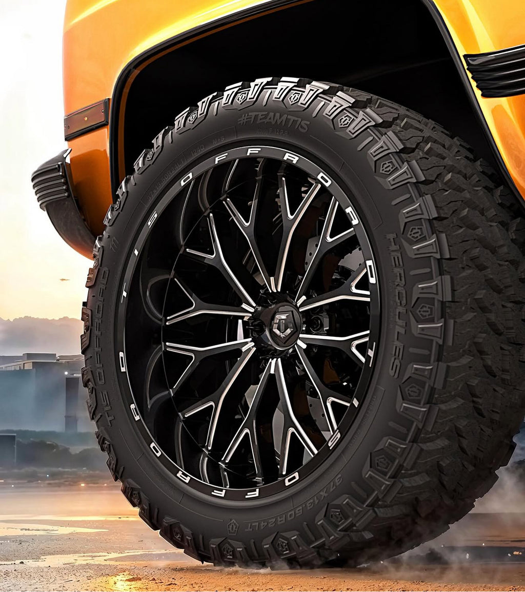 TIS OFF-ROAD 565BM WHEELS 6X135 - GLOSS BLACK & MILLED