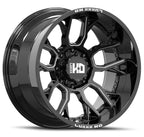 LUXXX LHD39 WHEELS 8X170 - GLOSS BLACK & MILLED