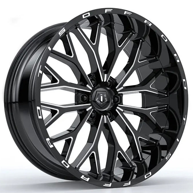 TIS OFF-ROAD 565BM WHEELS 6X135 - GLOSS BLACK & MILLED