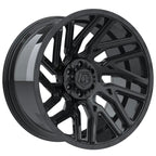 20X10 TIS 554B OFF-ROAD WHEELS - 8X6.5(165.1) WITH -19 OFFSET - GLOSS BLACK