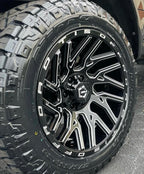 TIS 554BM OFF-ROAD WHEELS - 6X5.5(139.7) & 6X135 - GLOSS BLACK & MILLED