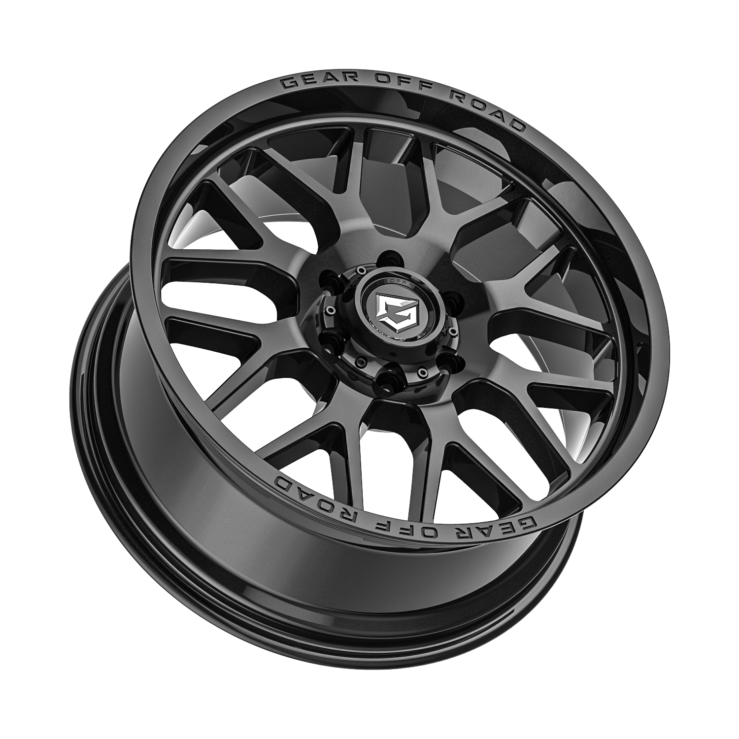 Gear Off Road 763B Raid 20x9 Cast Aluminum Wheel with 5x5 Bolt Pattern and +00 Offset