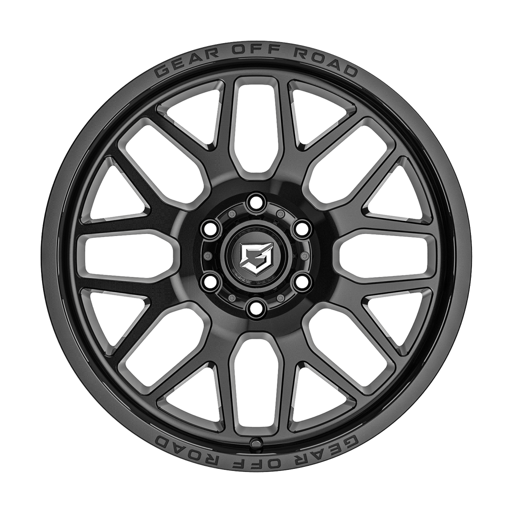 Gear Off Road 763B RAID 20x9 Cast Aluminum Wheel with +18 Offset and 8x180 Bolt Pattern