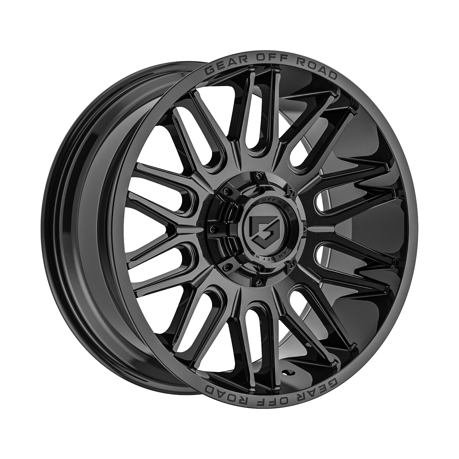 Gear Off Road 766B 20x10 Cast Aluminum Wheel with 5x5.50 / 5x150 Bolt Pattern and -12 Offset