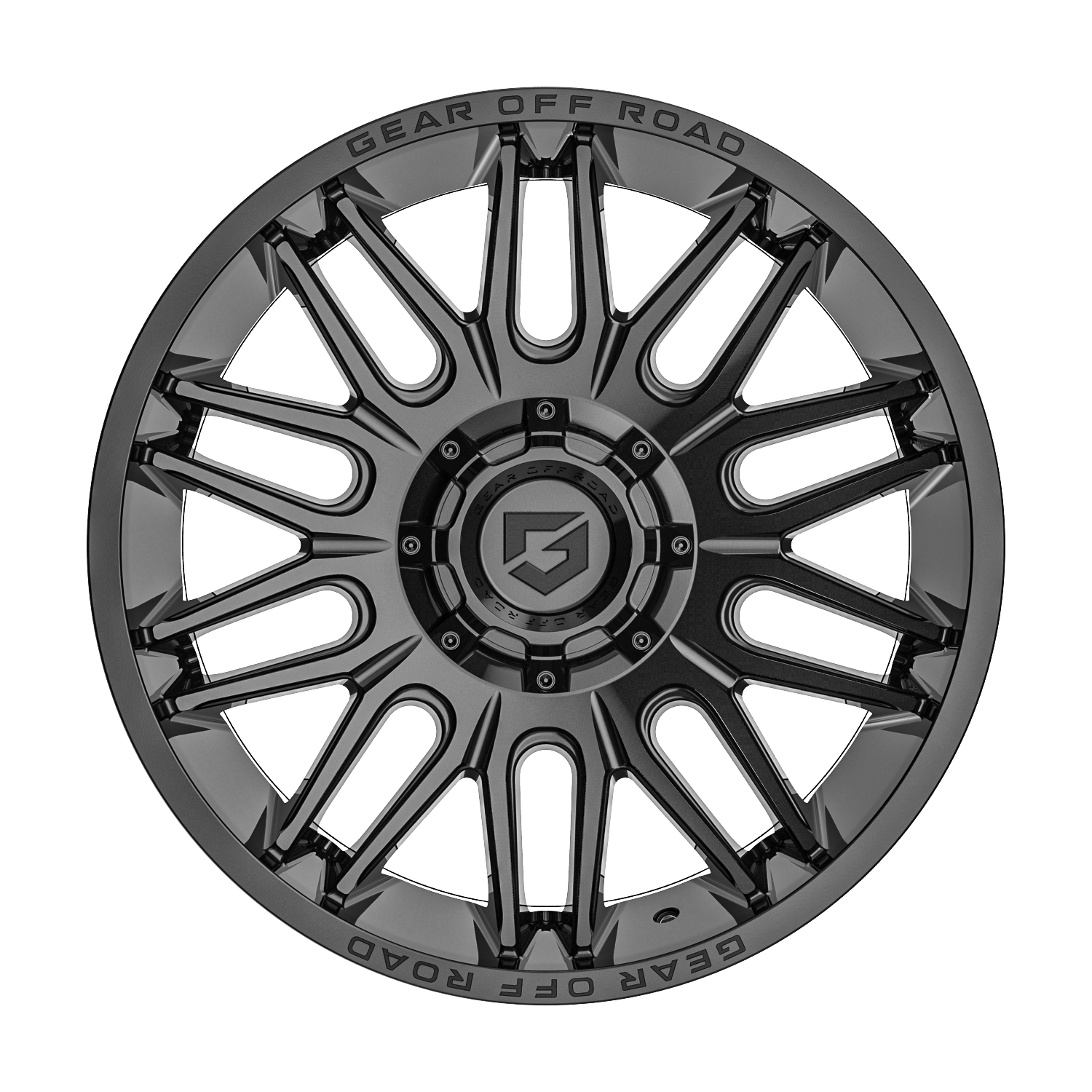 Gear Off Road 766B 20x10 Cast Aluminum Wheel with 5x5.50 / 5x150 Bolt Pattern and -12 Offset