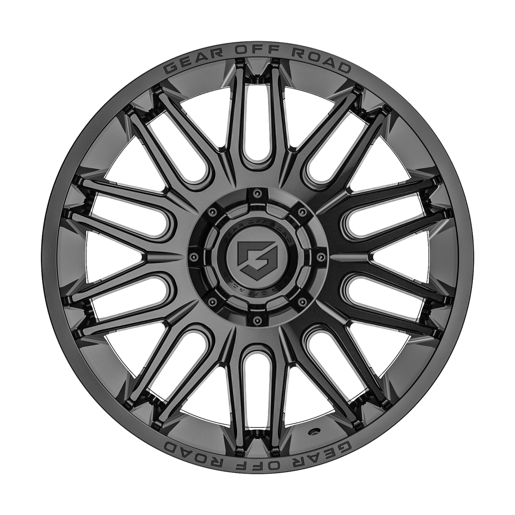 Gear Off Road 766B 20x10 Cast Aluminum Wheel with 8x6.50 Bolt Pattern and -12 Offset