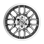 Gear Off Road 768C 20x9 Cast Aluminum Wheel with 6x135 and 6x5.50 Bolt Pattern, +18 Offset