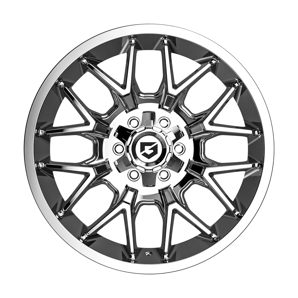 Gear Off Road 768C 20x9 Cast Aluminum Wheel with 6x135 & 6x5.50 Bolt Pattern, +0 Offset