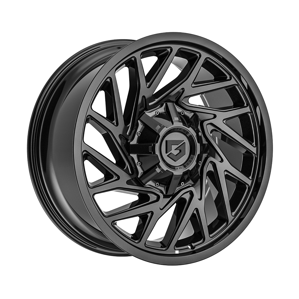 Gear Off Road 769B 18x9 Cast Aluminum Wheel with 8x180 Bolt Pattern and +18 Offset