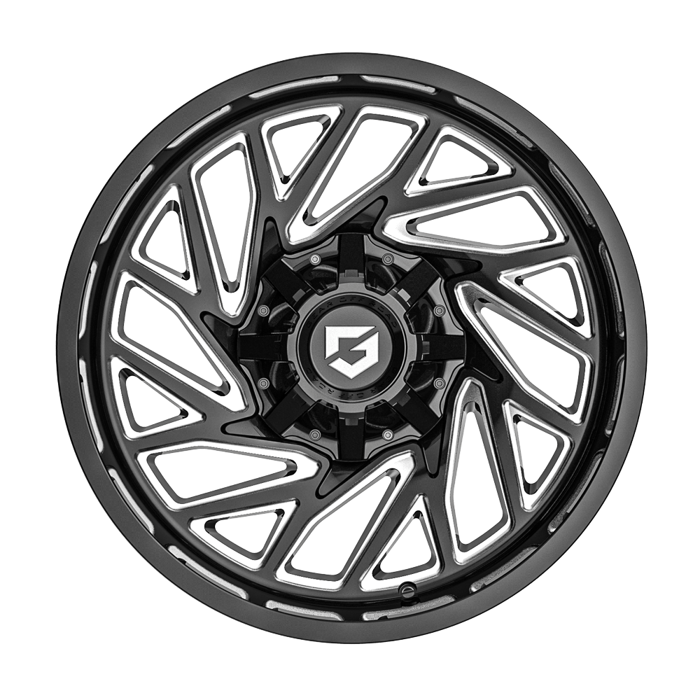 Gear Off Road 769BM 22x10 Cast Aluminum Wheel with 8x180 Bolt Pattern and -19 Offset