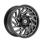Gear Off Road 769BM 18x9 Cast Aluminum Wheel with 8x180 Bolt Pattern and +18 Offset