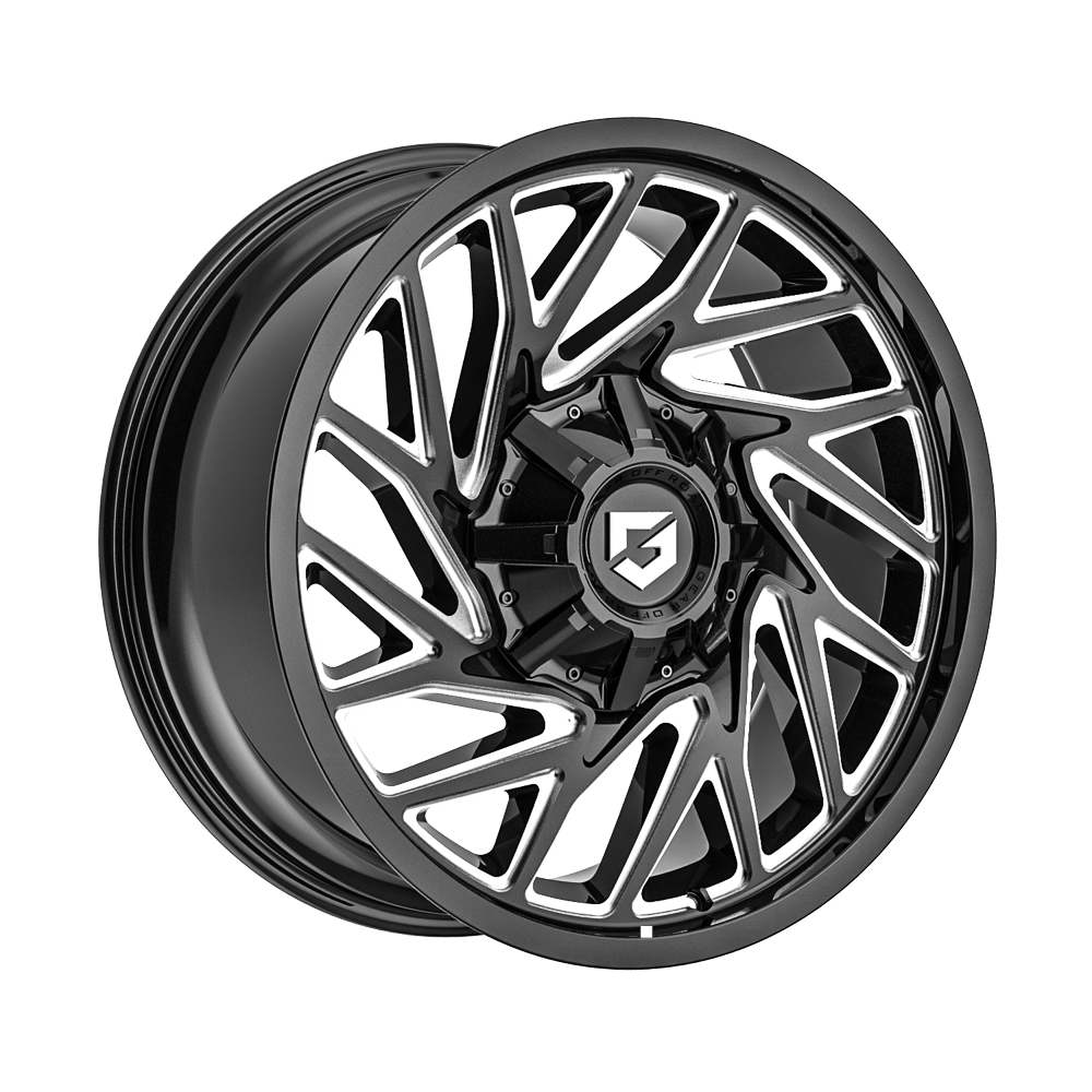 Gear Off Road 769BM 22x10 Cast Aluminum Wheel with 8x180 Bolt Pattern and -19 Offset