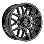 Gear Off Road 771B 17x9 Cast Aluminum Off-Road Wheel with 8x6.50 Bolt Pattern and +00 Offset