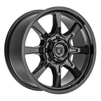Gear Off Road 772B 17x9 Cast Aluminum Off-Road Wheel with 5X135 / 5X5.50 Bolt Patterns, +00 Offset