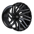 TIS 554BM OFF-ROAD WHEELS - 6X5.5(139.7) & 6X135 - GLOSS BLACK & MILLED
