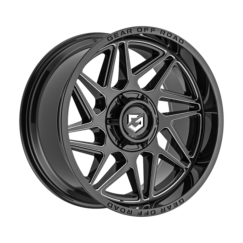 Gear Off Road 761BM-2126844 20x12 Aluminum Wheel with 6x135 and 6x5.50 Bolt Patterns, -44 Offset
