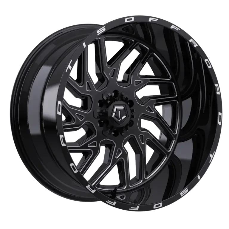 TIS 544BM 22x12 Cast Aluminum Off-Road Wheel with 8x6.50 Bolt Pattern and -44 Offset