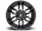 FUEL SLEDGE D595 WHEELS 5X5.5(139.7) & 5X150 - GLOSS BLACK & MILLED