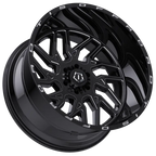 TIS 544BM OFF-ROAD WHEELS 8X180 - GLOSS BLACK & MILLED