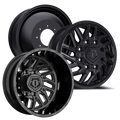 TIS 544B DUALLY WHEELS 8X210 - GLOSS BLACK - SET OF 6