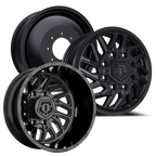 TIS 544B DUALLY WHEELS 8X210 - GLOSS BLACK - SET OF 6