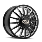 CALI OFF-ROAD SUMMIT 9110 DUALLY WHEELS 8X200 - GLOSS BLACK & MILED - SET OF 6