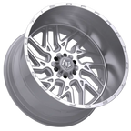 22X12 TIS 544BSM OFF-ROAD WHEELS WITH 8X170 BOLT PATTERN AND -44 OFFSET - SILVER BRUSHED