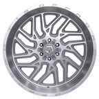 22X12 TIS 544BSM OFF-ROAD WHEELS WITH 8X170 BOLT PATTERN AND -44 OFFSET - SILVER BRUSHED