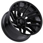 20X10 TIS 554B OFF-ROAD WHEELS - 8X6.5(165.1) WITH -19 OFFSET - GLOSS BLACK