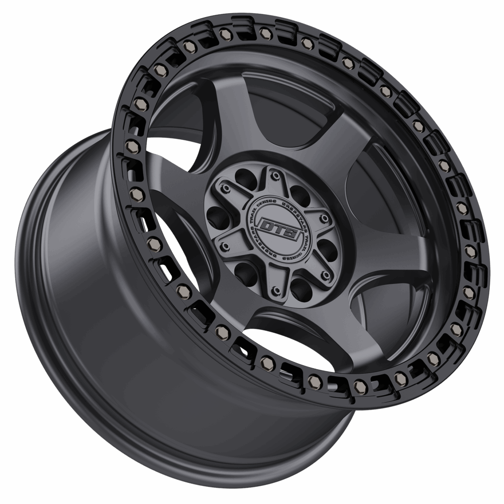 DROPSTAR TRAIL SERIES 604AB WHEELS 6X5.5(139.7) & 6X135 - ANTHRACITE & BLACK LIP
