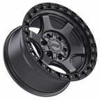 DROPSTAR TRAIL SERIES 604AB WHEELS 5X5.0(127) & 5X5.5(139.7) - ANTHRACITE & BLACK LIP