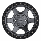 DROPSTAR TRAIL SERIES 604AB WHEELS 5X5.0(127) & 5X5.5(139.7) - ANTHRACITE & BLACK LIP