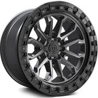 TIS 556AB OFF-ROAD WHEELS - 6X5.5(139.7) - ANTHRACITE WITH BLACK LIP RING