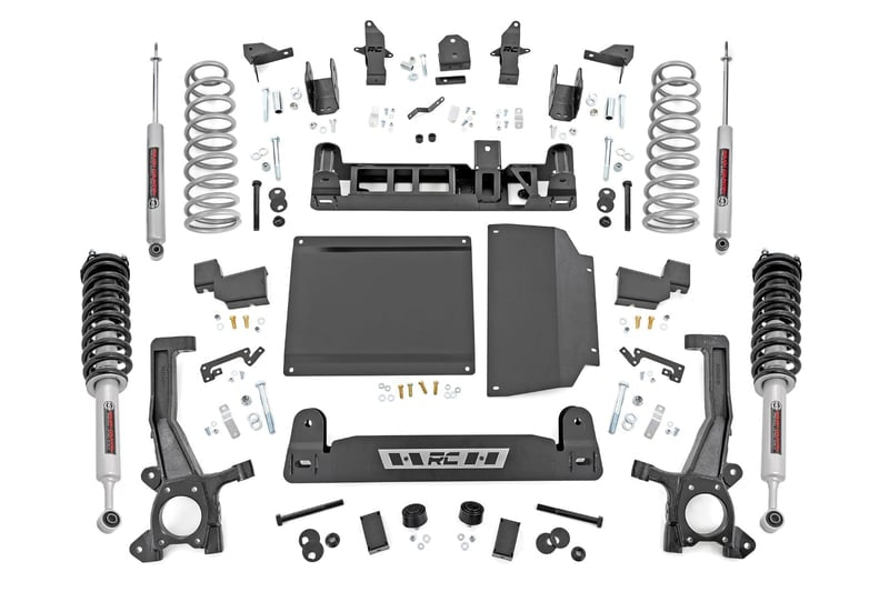 6” Rough Country Lift Kit Toyota Tundra 4WD (2022-2026) With Auto Adjusting Headlights - N3 Struts w/ N3 Rear Shocks