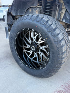 TIS 544MB OFF-ROAD WHEELS WITH 8X180 BOLT PATTERN - GLOSS BLACK & MACHINED FACE