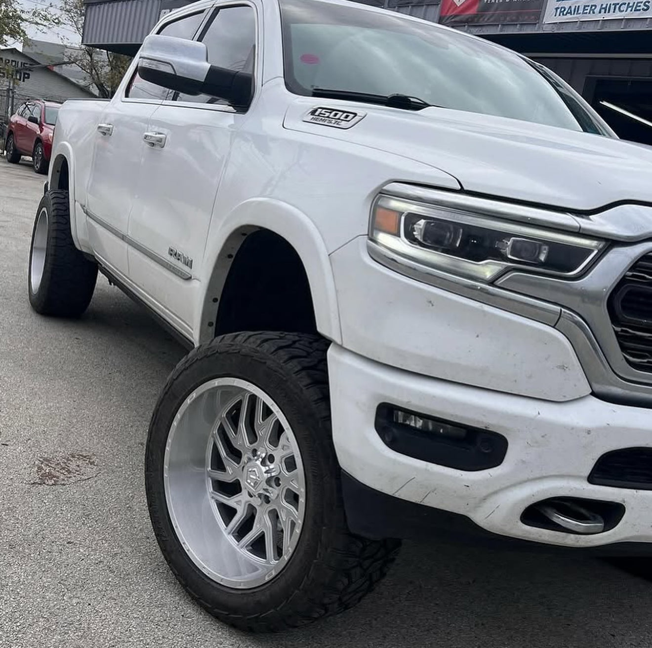22X12 TIS 544BSM OFF-ROAD WHEELS WITH 8X170 BOLT PATTERN AND -44 OFFSET - SILVER BRUSHED