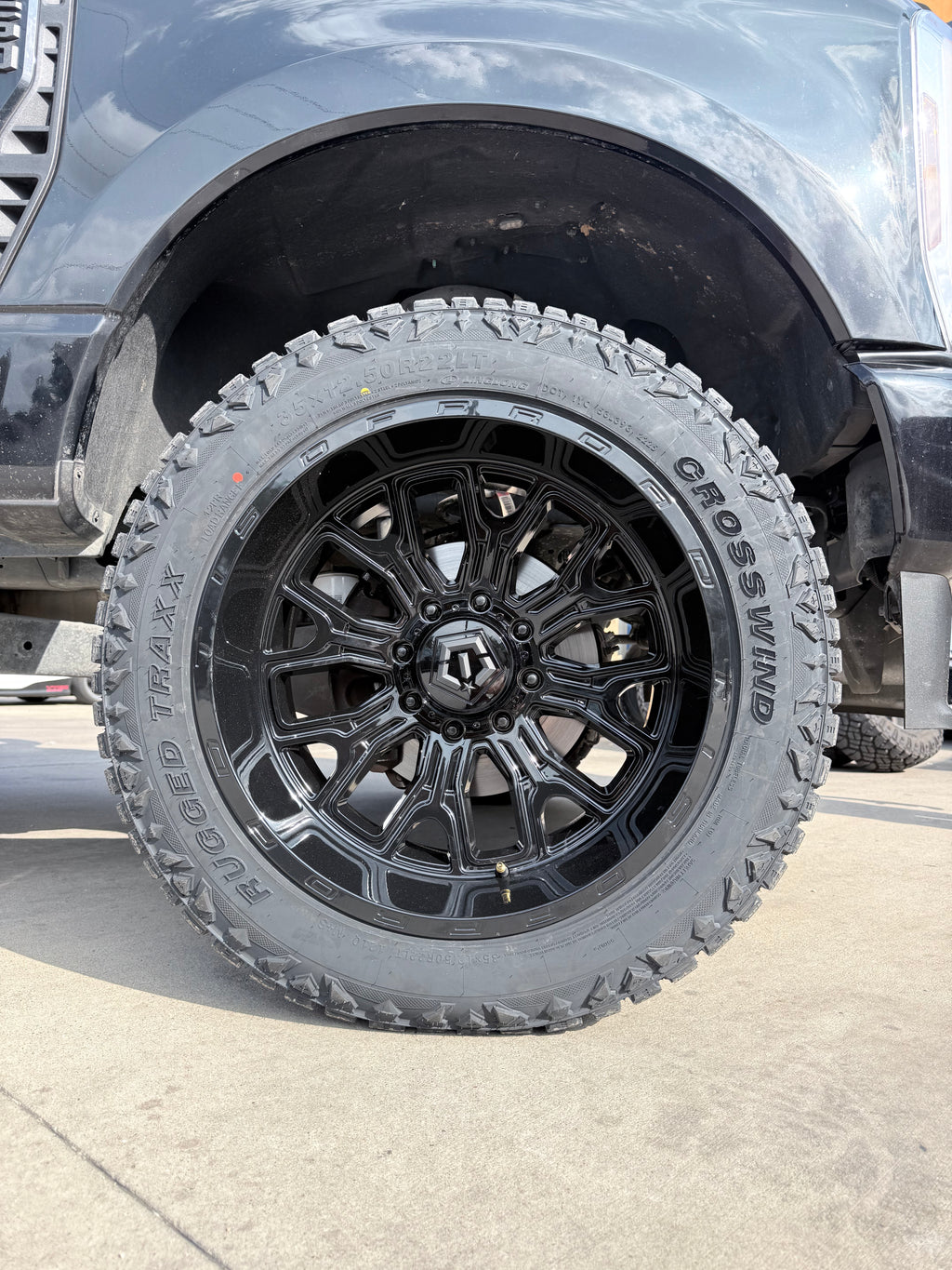 2021 - 2027 FORD F-250 WITH 22X12 TIS 560B WHEELS AND 35X12.50R22 RT TIRES - GALLERY
