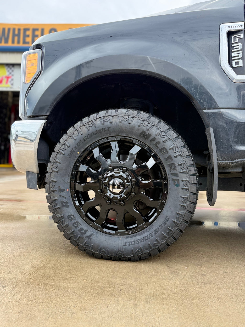 2009 - 2027 FORD F-350 DUALLY WITH 20X8.25 FUEL BLITZ OFF-ROAD WHEELS AND 35X12.50R20 RT TIRES - GALLERY