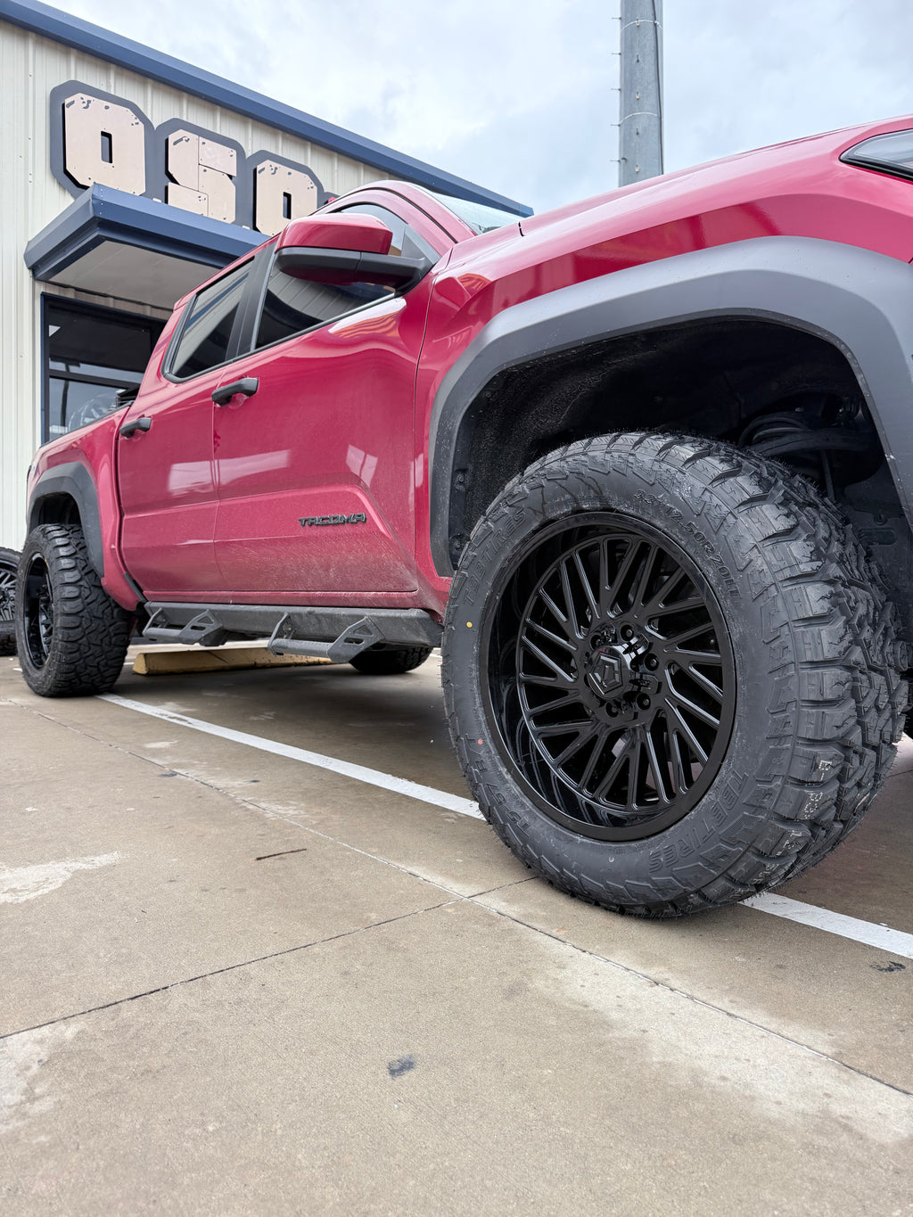 2024 - 2027 TOYOTA TACOMA WITH 20X10 TIS 553B OFF-ROAD WHEELS AND 33X12.50R20 RT TIRES - GALLERY