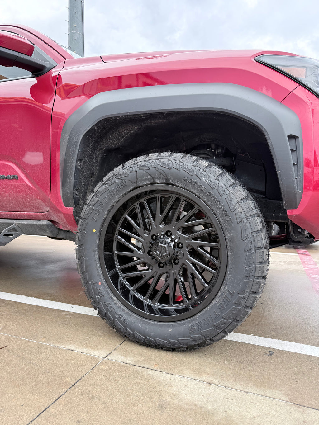 2024 - 2027 TOYOTA TACOMA WITH 20X10 TIS 553B OFF-ROAD WHEELS AND 33X12.50R20 RT TIRES - GALLERY