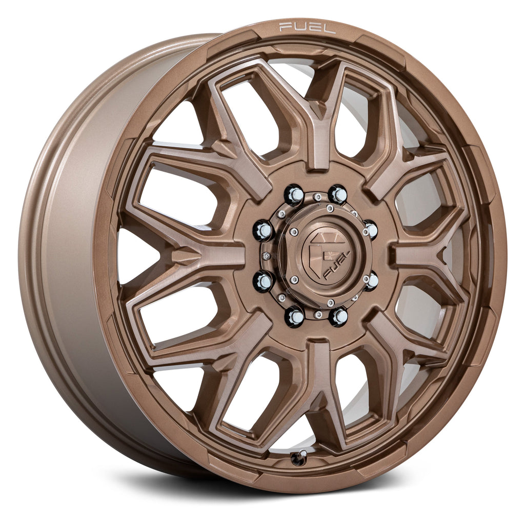 FUEL FLUX D876 DUALLY WHEELS 8X200 - PLATINUM BRONZE
