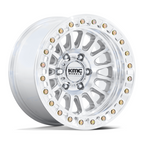 KMC KM239 Impact Beadlock 17x9 Inch Wheel with Machined Finish and 6x139.7 Bolt Pattern