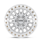 KMC KM239 Impact Beadlock 17x9 Inch Wheel with Machined Finish, 5x127 Bolt Pattern, -12 Offset, 71.50 Center Bore