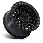 KMC KM239 Impact Beadlock 17x9 Matte Black Wheel with 8x165.1 Bolt Pattern and -38 Offset