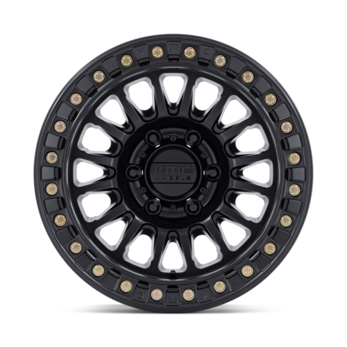 KMC KM239 Impact Beadlock 17x9 Matte Black Wheel with 5x127 Bolt Pattern and -38 Offset