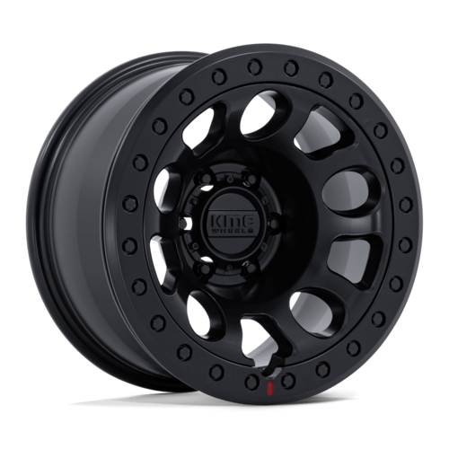 KMC E25 Beadlock 17x9 Blackout Wheel with -12 Offset and 5x127 Bolt Pattern