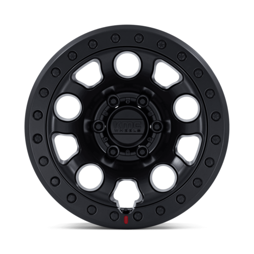 KMC E25 Beadlock 17x9 Inch Wheel with Blackout Finish and -12 Offset